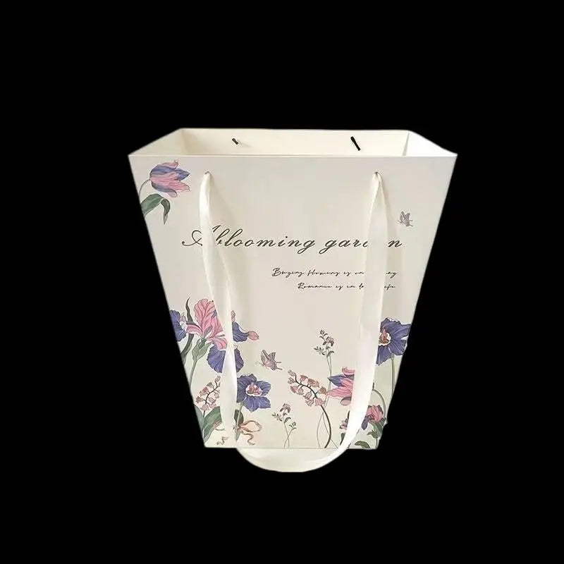 Easy-to-carry Flower Bag Kraft Paper Cake Dessert Box Packaging Zpaxo