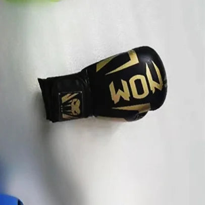 Adult and Children's Sanda Training Muay Thai Combat Boxing Gloves Home Fitness Boxing Sports Taekwondo PU Boxing Gloves Zpaxo 6oz black