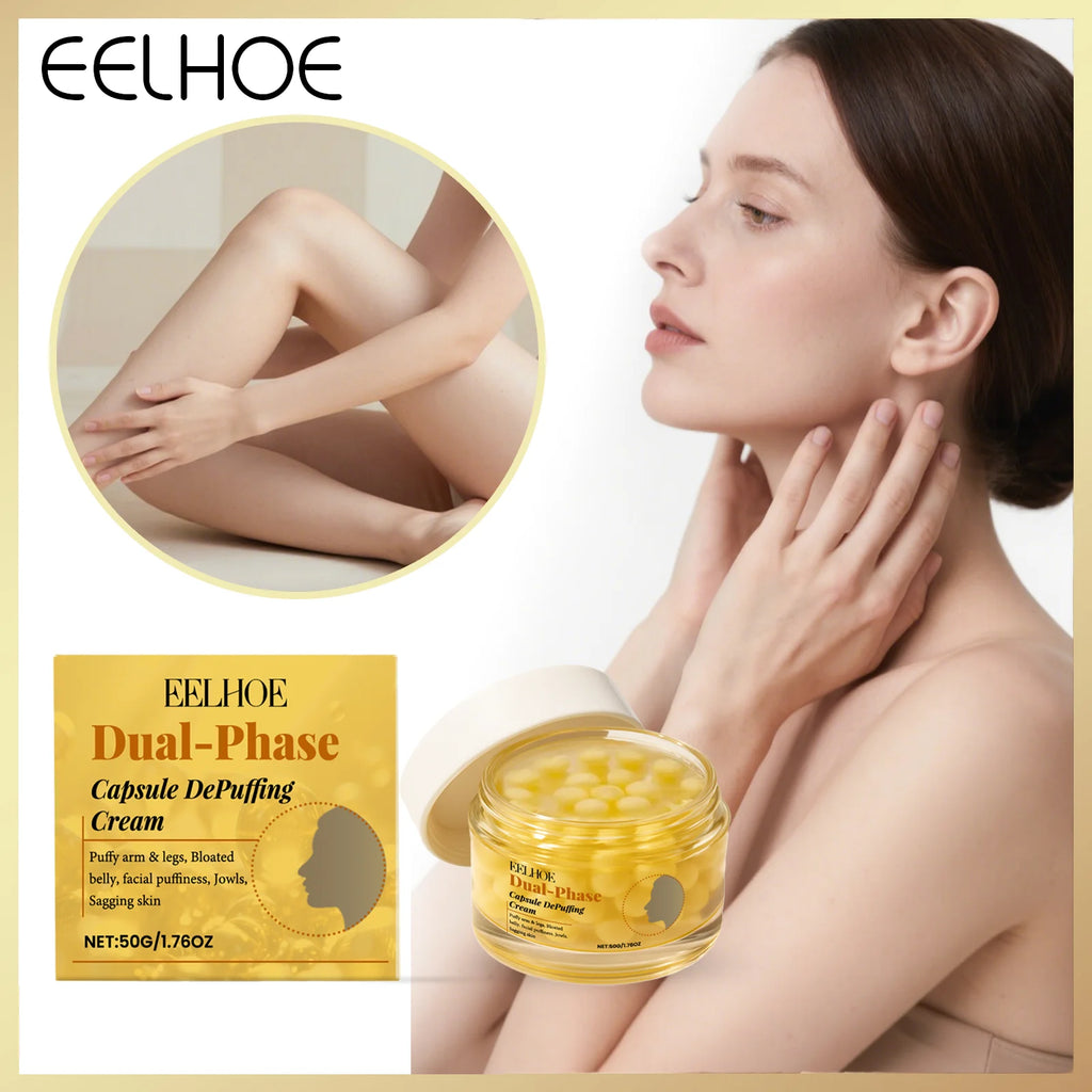 Dual Effect Capsule Care Cream Firming Moisturizer for Face and Body Winter Skincare Holiday Gift Set with Deep Hydration 50g Zpaxo
