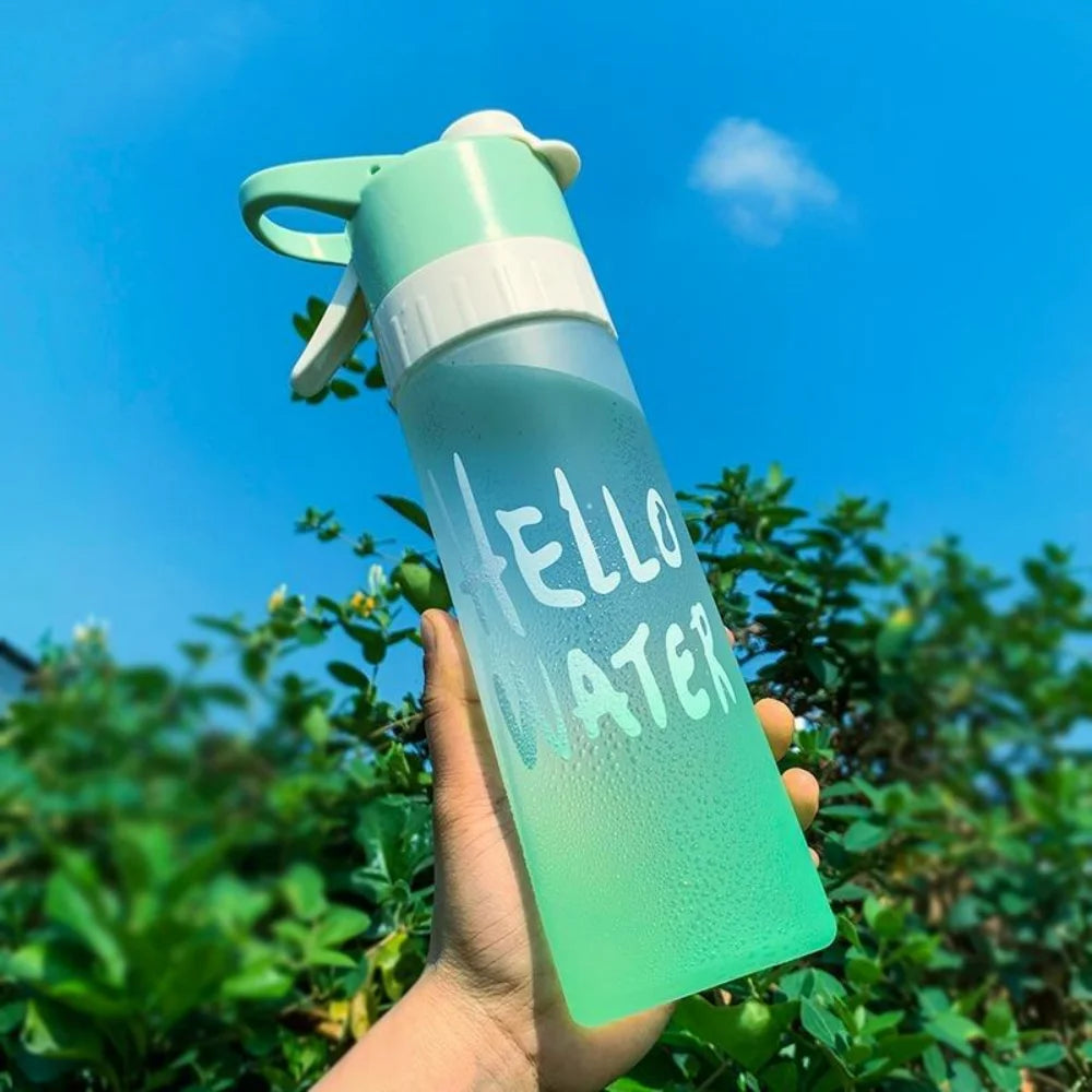 Two-in-one Spray Water Bottle Large Capacity Unisex Suitable Sports Zpaxo