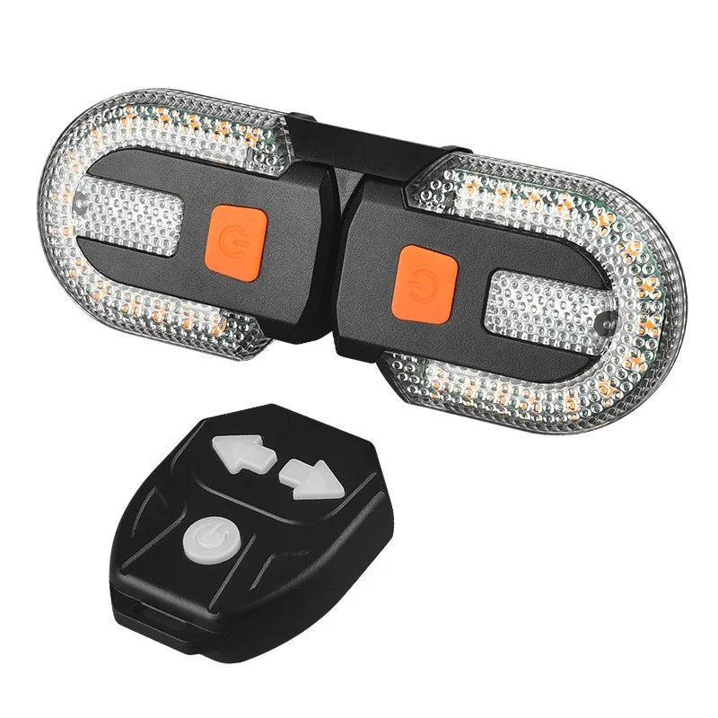 Creative Bicycle Taillights Wireless Remote Control Detachable Mountain Bike Turn Signals USB Charging Mountain Bike Accessories Zpaxo