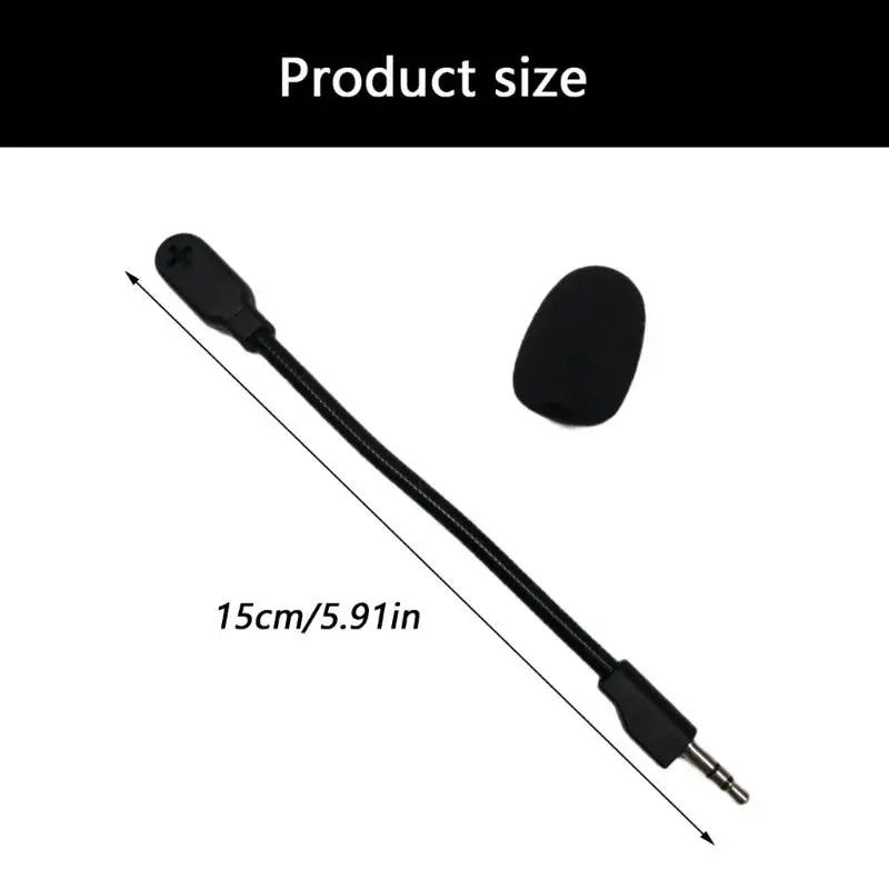 652F Microphone Gamings Headphones Headsets Black Foam Cover Zpaxo