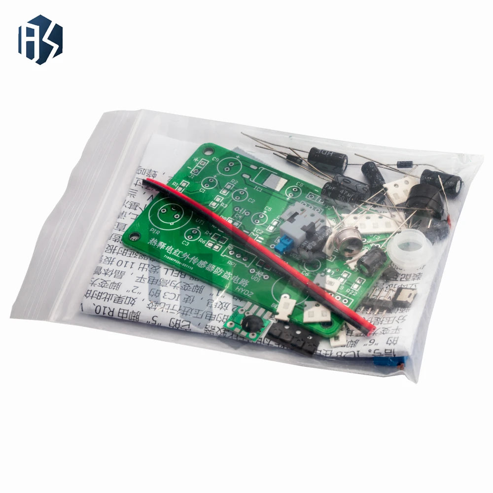 Pyroelectric Infrared Motion Sensor Module (HC-SR501) – Human Body Detection, Ideal for DIY Alarm & Electronics Learning Zpaxo