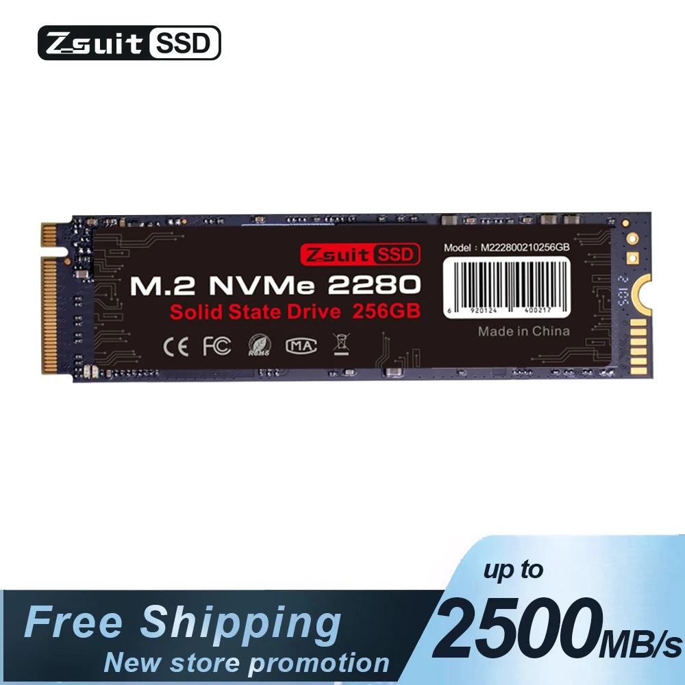 Z-suite Ssd Nvme M.2 512gb Large-capacity Notebook Hard Drive Hard Disk Laptop Built-in Hard Disk Fast Read Write M2 Ssd Drive Zpaxo M2-NVME-256GB