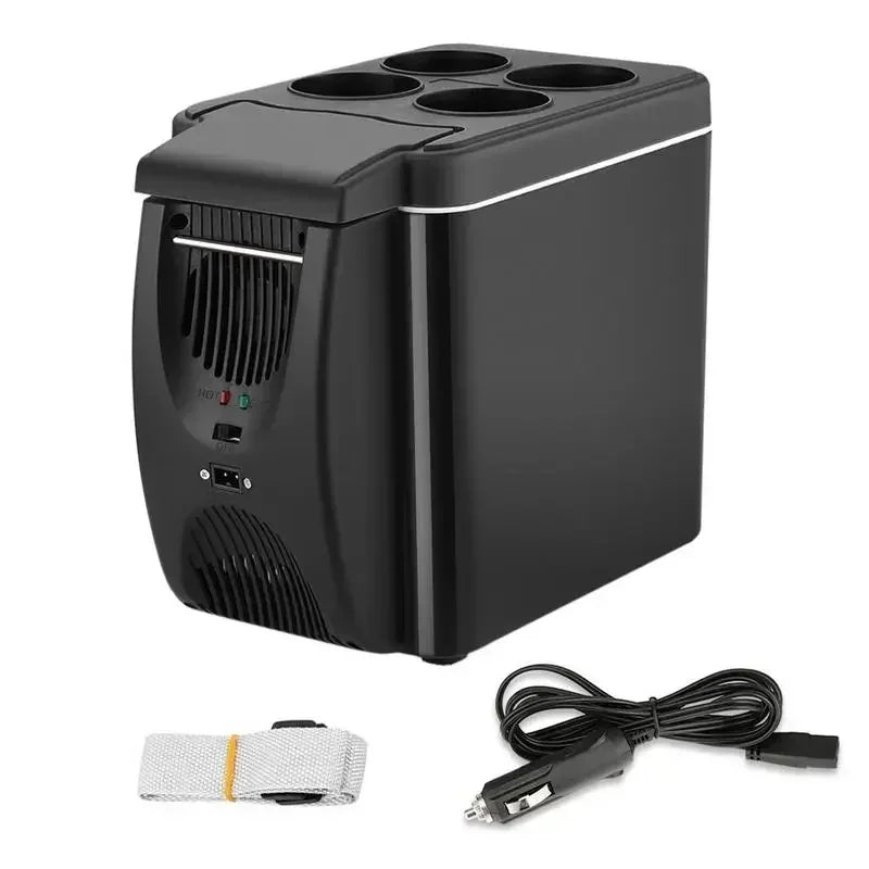6L Portable Car Refrigerator 12V – Mini Cooler & Warmer Fridge