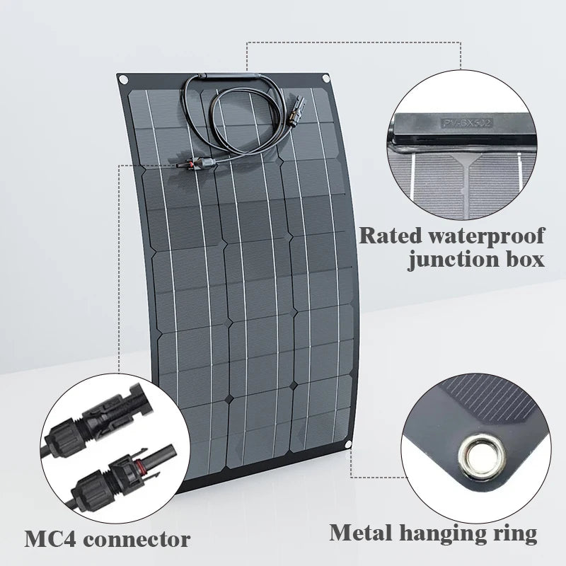 12V 2000W 500W Professional Flexible Solar Panel Heavy Duty Zpaxo