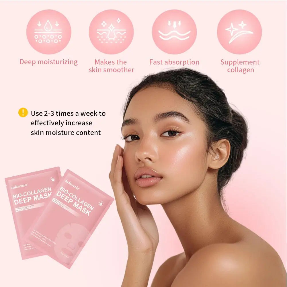 Bio Collagen Real Deep Mask Overnight Hydrogel Facial Mask Pore Minimizing Collagen Supplement Anti Wrinkle Sleeping Face Mask Zpaxo