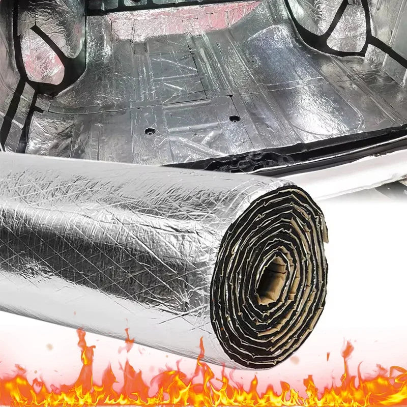 Thick Aluminum Fiber Muffler Cotton Car Auto Fender Heat Sound