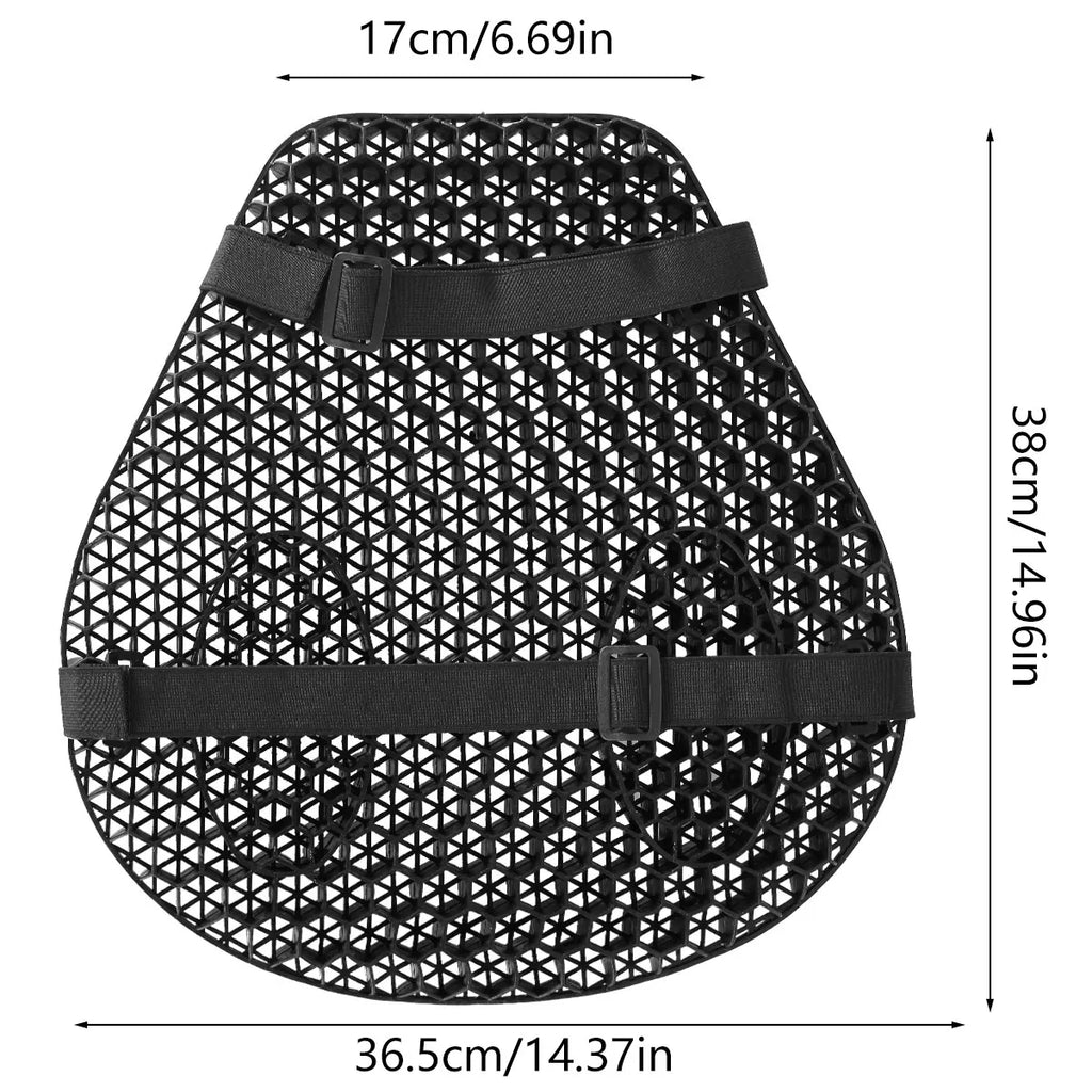 3D Motorcycle Seat Honeycomb Shock Cushion Gel Motorbike Pad