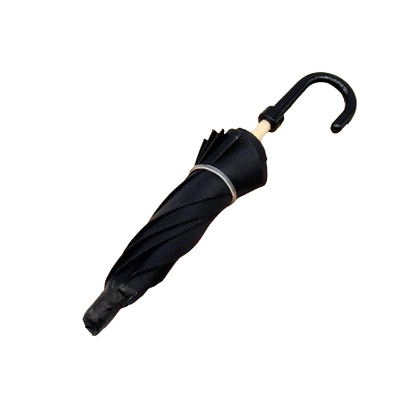 ▶1:12 Dollhouse Simulation Mini Black Umbrella Model Toys Accessories Decoration Retro Miniature Scene Ornaments Zpaxo Black