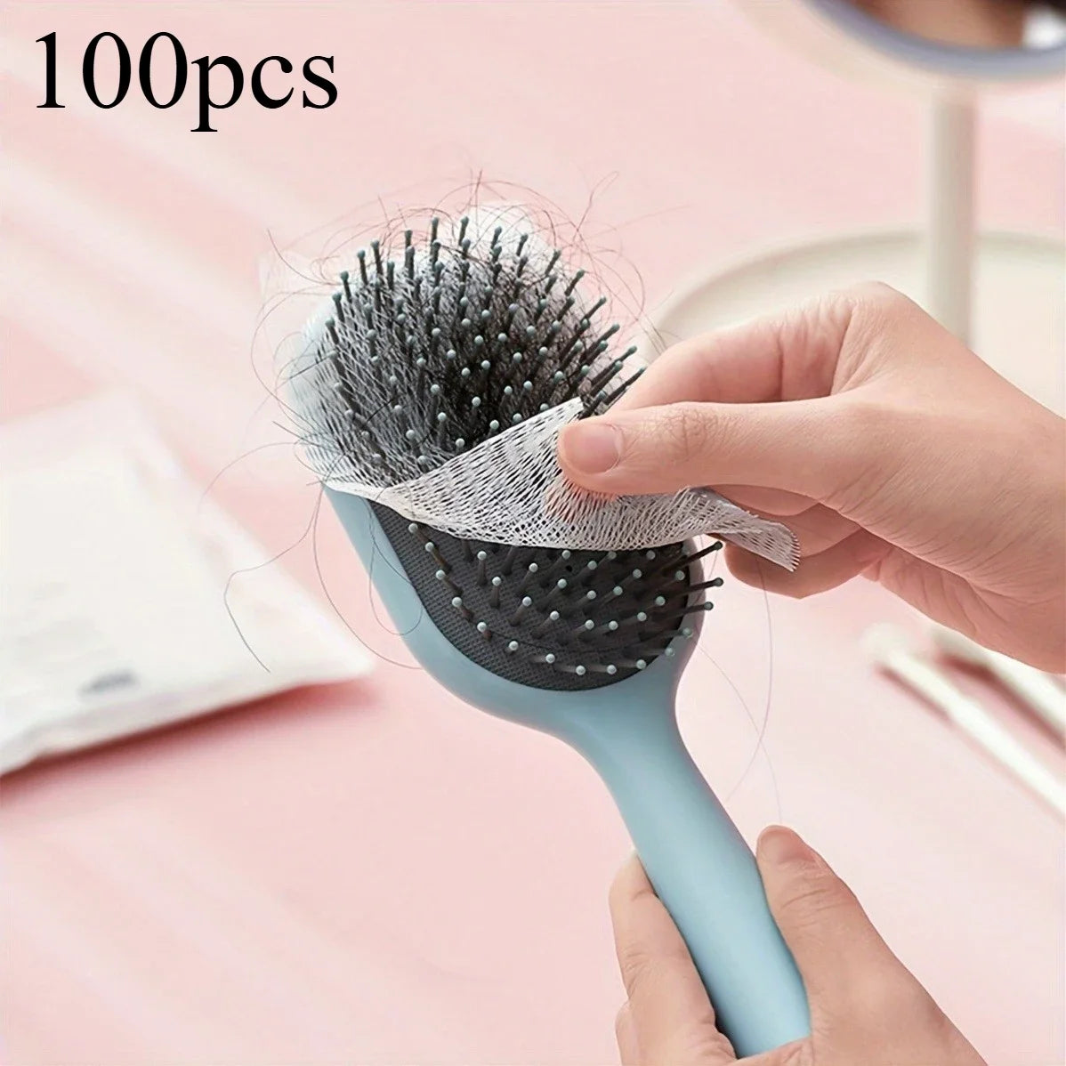 Hair Cleaning Net Air Cushion Comb Nylon Mesh Protective Cover