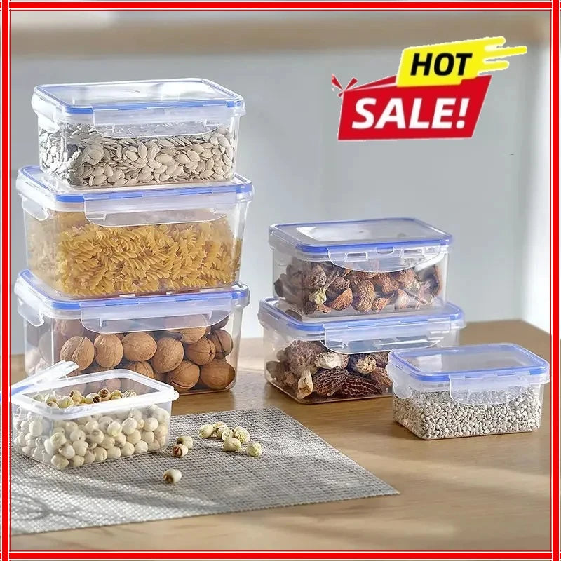 Plastic Fridge Storage Containers with Lids – Fresh-Keeping Box Food Storage Container Zpaxo