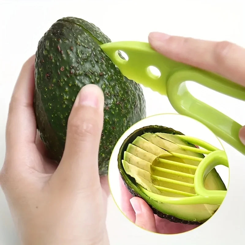 Multifunctional 3 in 1 Avocado Slicer, Outdoor Home Kitchen Camping Accessories Tools Zpaxo