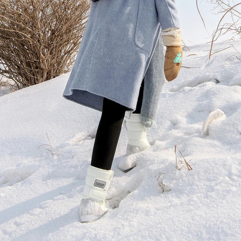 Women Snow Boots Space Deer Waterproof Dropshipping Fur Casual Ladies Zpaxo