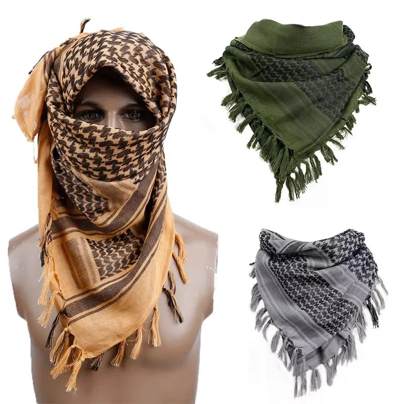 Keffiyeh Tactical Desert Scarf – Unisex Shemagh Head Wrap