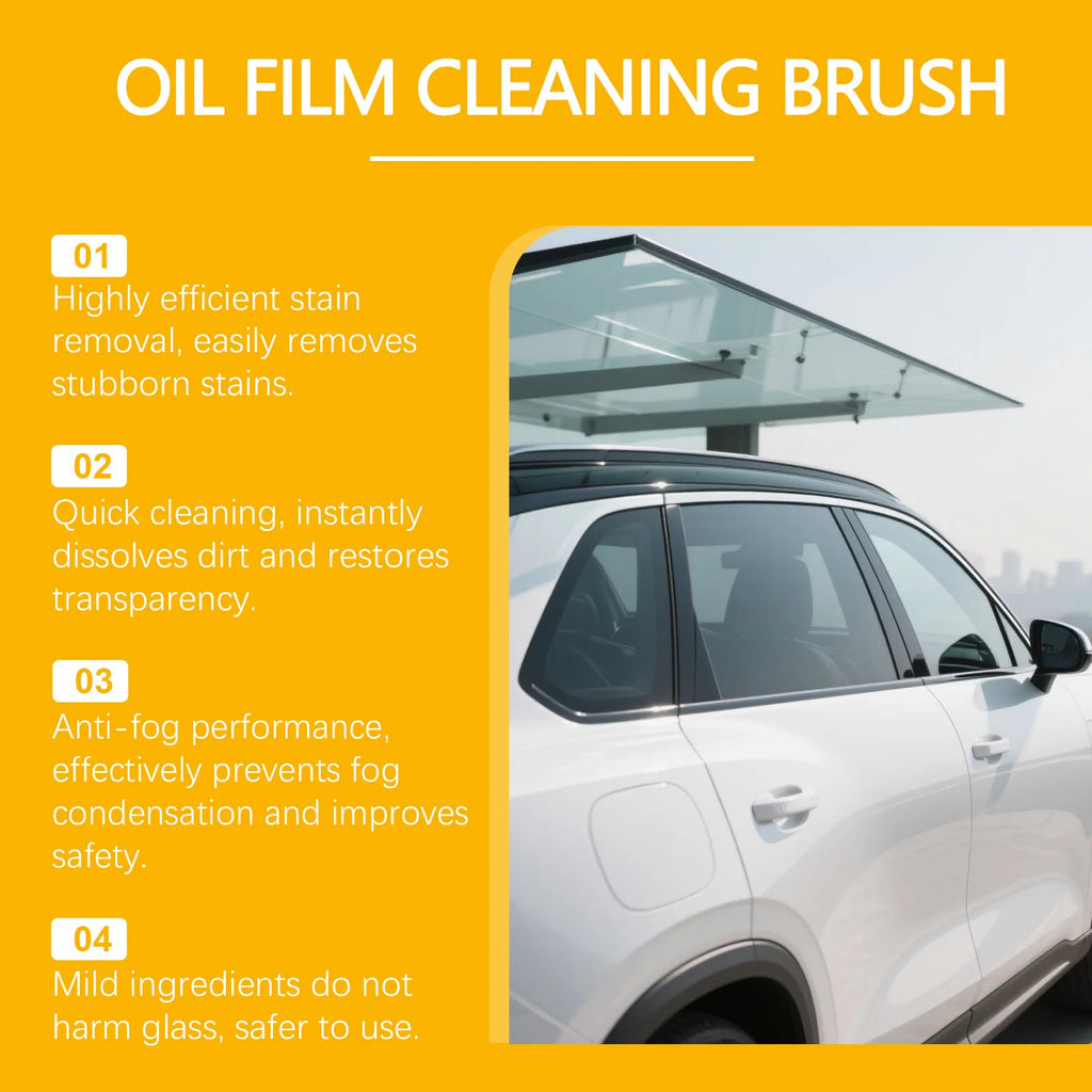 RayHong Car Glass Oil Film Remover Brush & Windshield Cleaner Auto Glass Cleaner Zpaxo