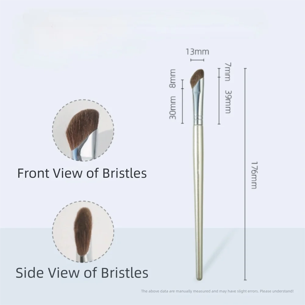 Professional Makeup Brushes Angled Triangle Gold Cosmetics Tools Kits Zpaxo 1pc-B