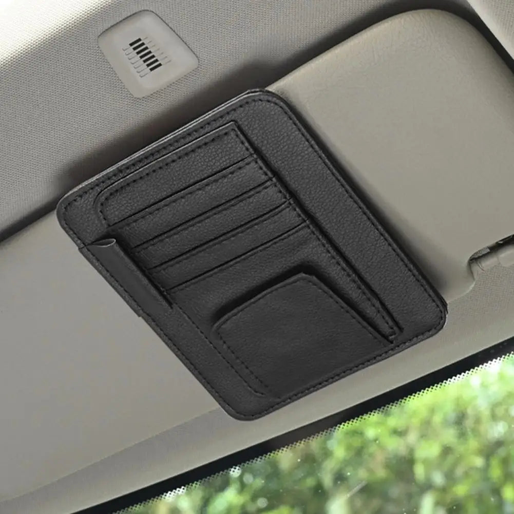Car Sun Visor Organizer Multi-pocket Business Card Storage Management