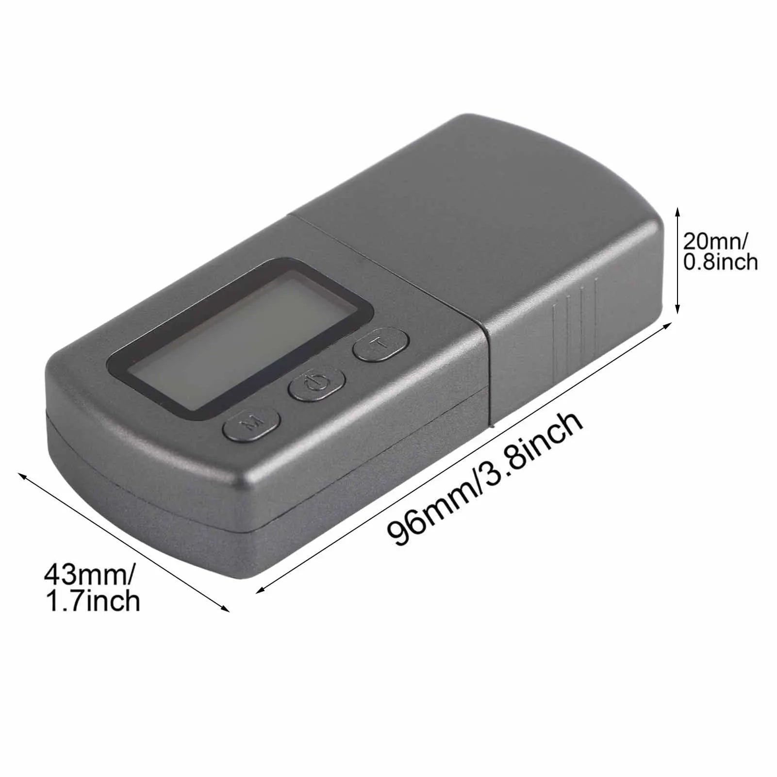 LCD Digital Cartridge Tracking Force Gauge Scale 0.01g with 5g Calibration Weight Force Gauge Zpaxo