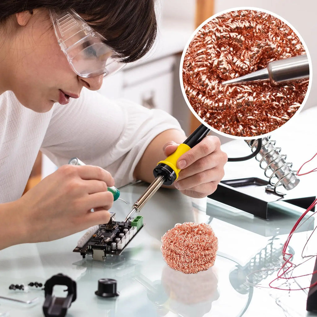Solder Tip Cleaning Wire Sponge Temperature Resistant Soldering Iron