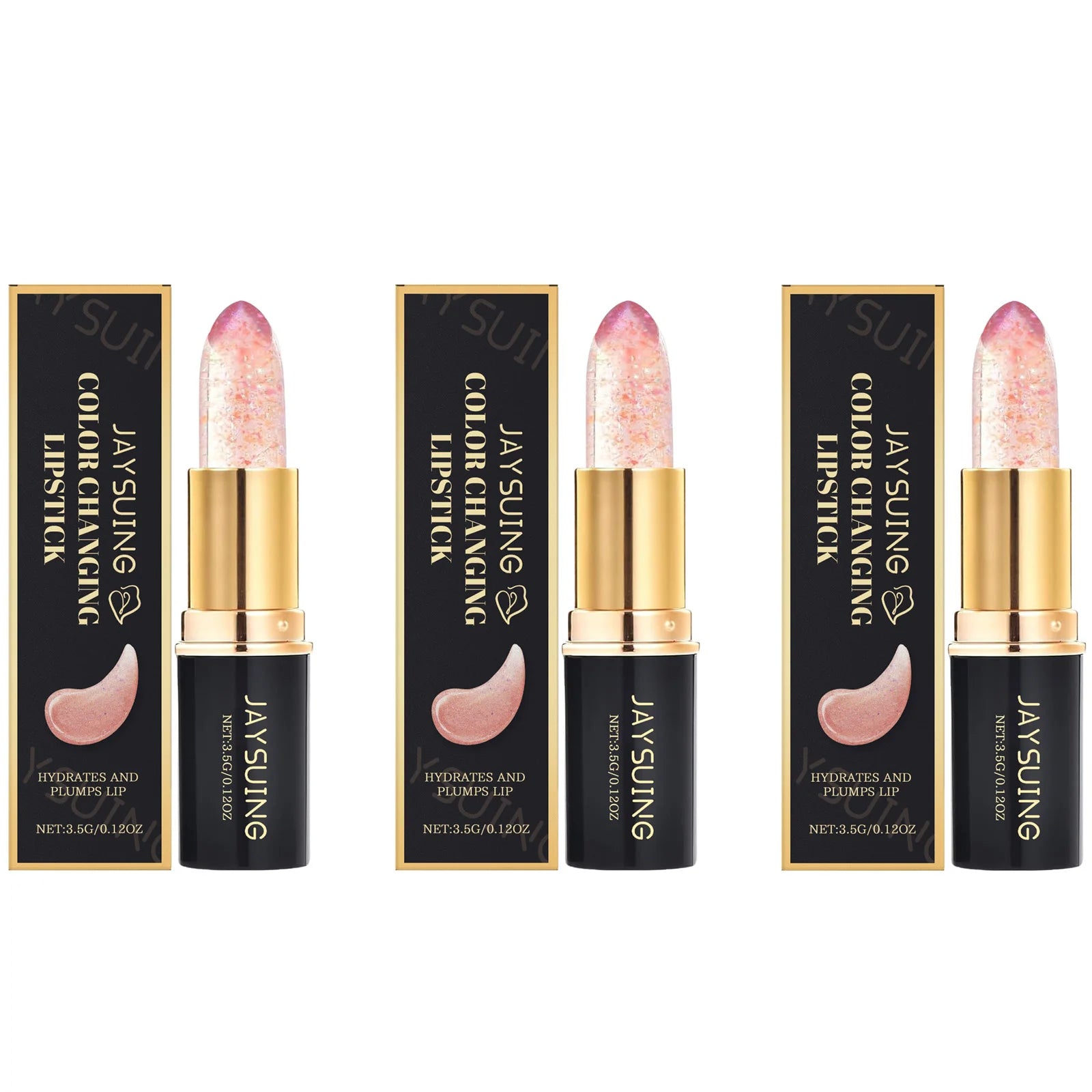 Color Changing Lip Balm Moisturizing Non-Greasy Nourishing Lipstick Hydrating Fade Lip Line Lightweight Long Lasting Non Fading Zpaxo 3Pcs