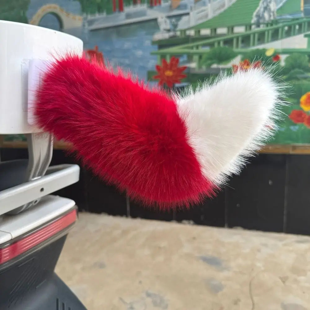 Fluffy Plush Remote Control Wagging Tail Rechargeable Realistic Zpaxo
