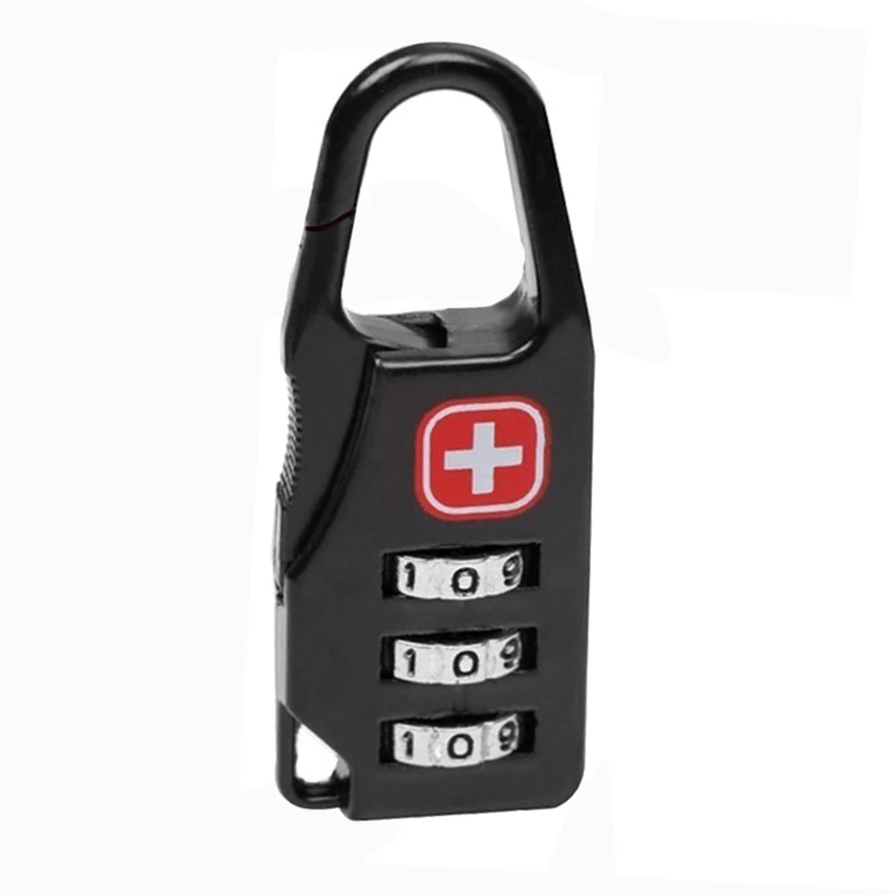 Outdoor Backpack Handbag Zipper Lock Anti Theft Portable Mini Combination Code Number Lock for Travel Backpack Accessories Zpaxo