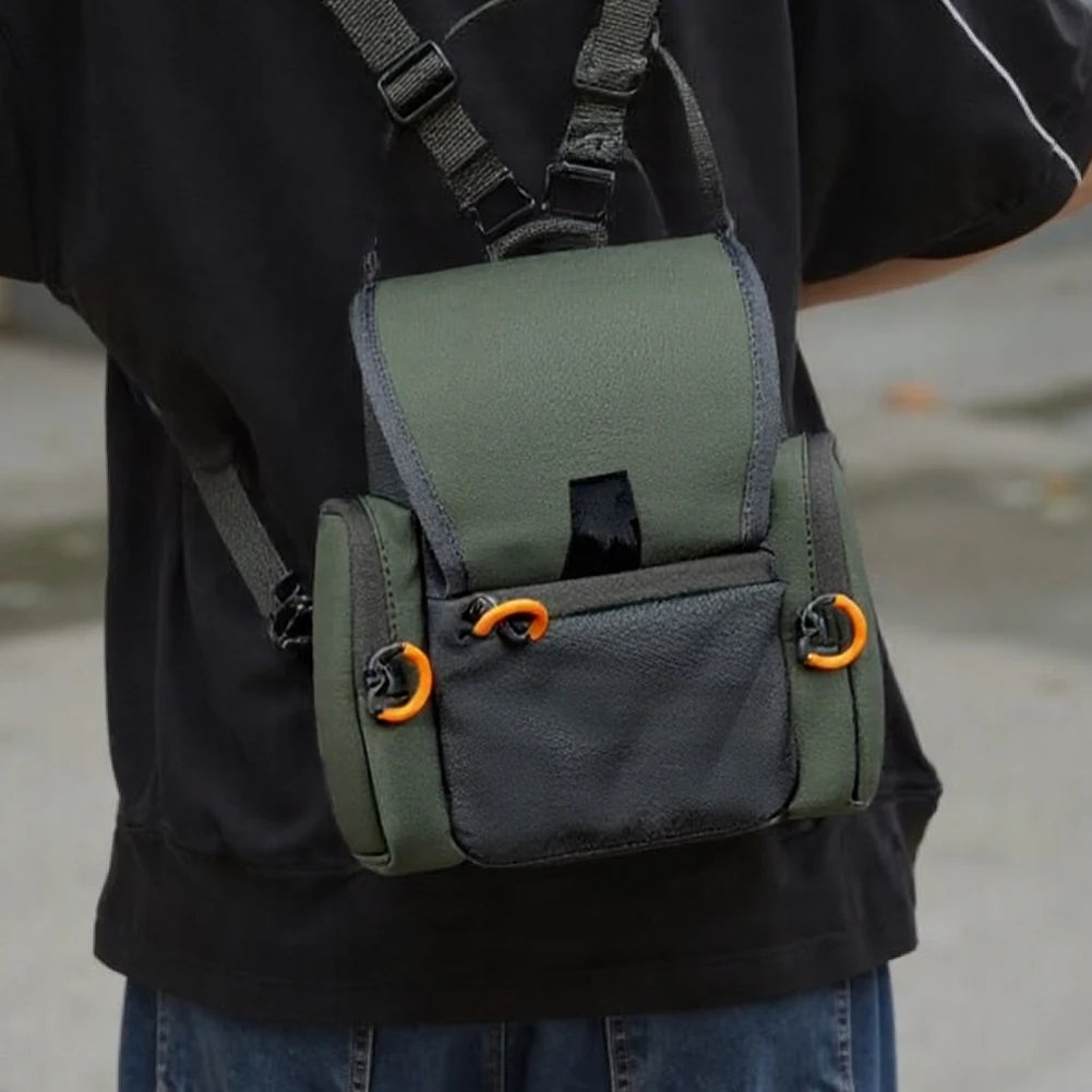 Binocular Harness Chest Rangefinder Pouch Rain Cover Adjustable Large