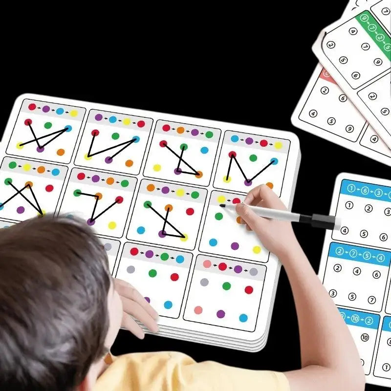 Kids Developmental Game Enhance Focus Attention Memory Number Cards Zpaxo