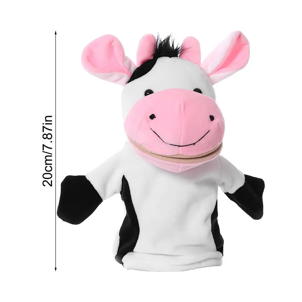 Hand Puppets 25cm/9.84 Inch Plush Finger Puppets Toy Funny Cartoon Doll Theater Performance Supplies For Boys And Girls Zpaxo WHITE United States