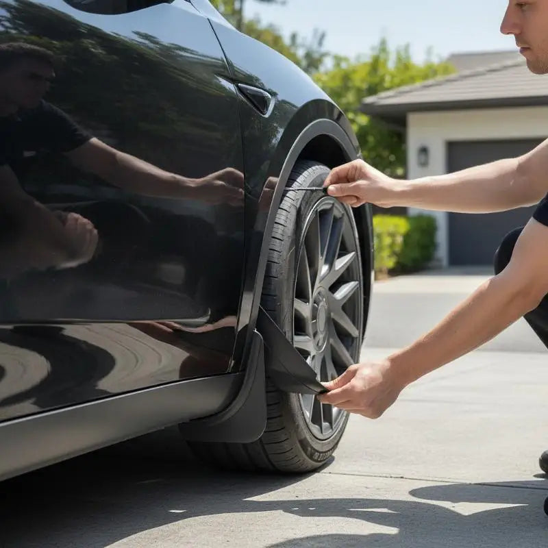 Tesla Model 3 & Model Y Mud Flaps – No-Drill Splash Guards