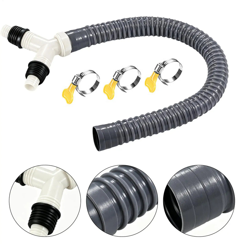 Drain Hose Splitter Y Shape 3-Way Connector 20- Extension Leak-proof