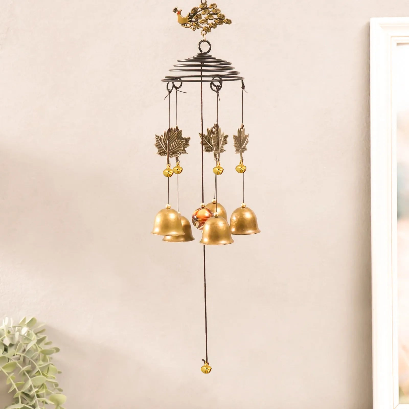 Golden Jingle Bells Christmas Decoration DIY Crafts Jewelry Wall