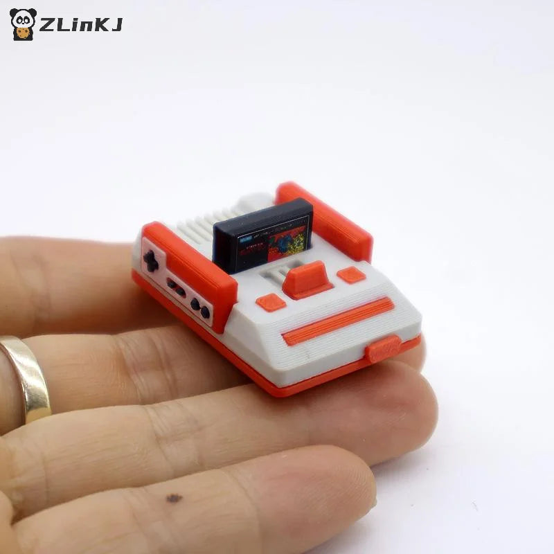 ▶1 Piece 1/12 Dollhouse Simulation Miniature Nostalgic TV Game Console Model Living Room Scene Decoration Doll Accessories Toys Zpaxo