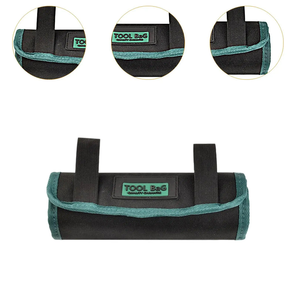 Roll-Up Drill Bit Organizer Bag – Portable Canvas Tool Pouch Tool Roll Bag Zpaxo