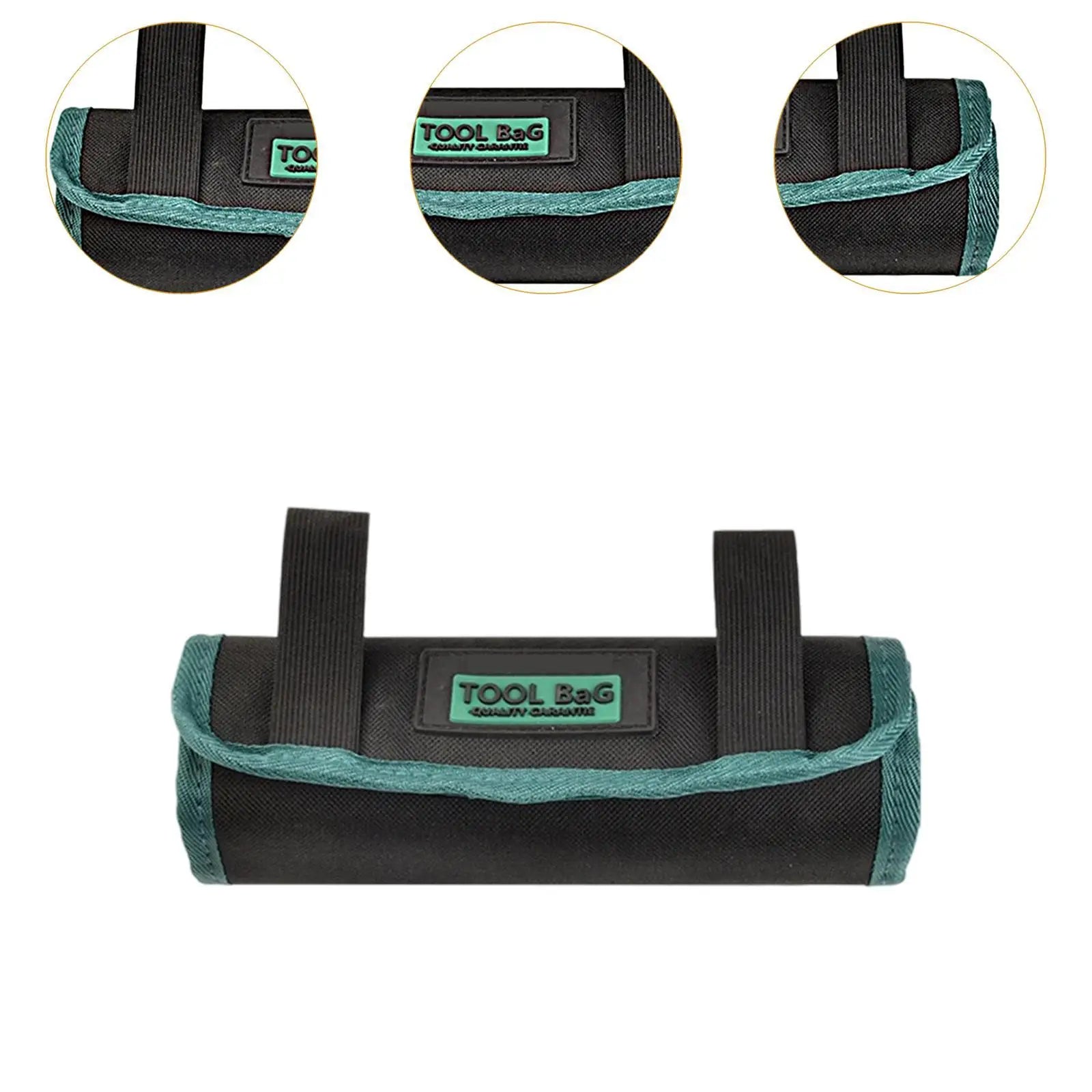 Roll-Up Drill Bit Organizer Bag – Portable Canvas Tool Pouch Tool Roll Bag Zpaxo