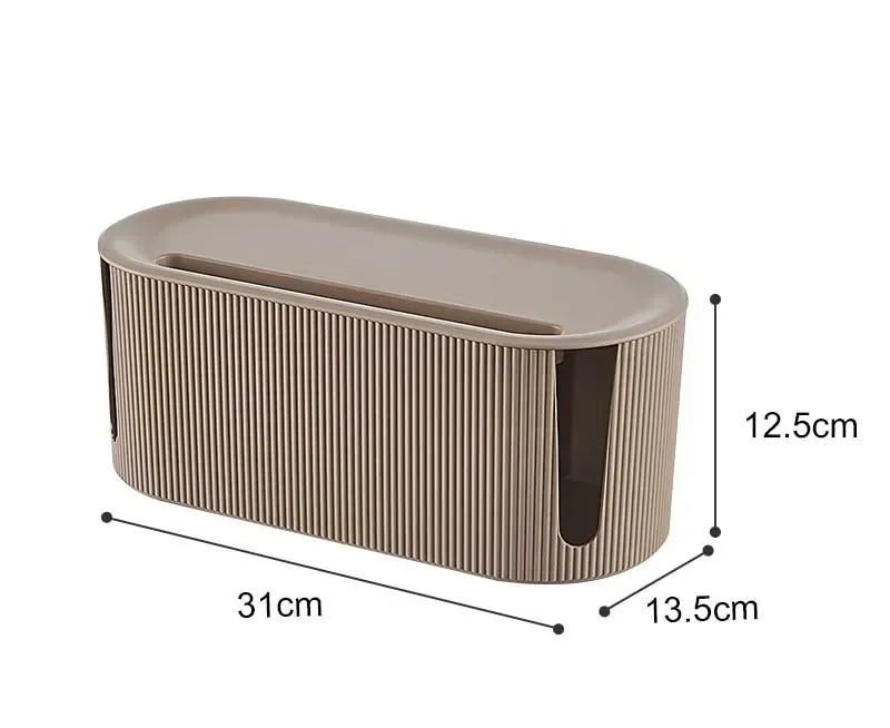 Nordic Plug Board Storage Box Cable Wire Organizer Case Socket