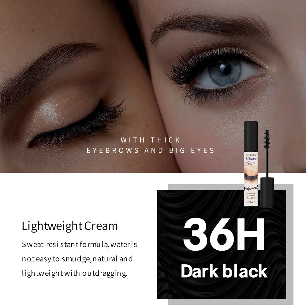4D mascara is long-lasting, slender, curled and dense, waterproof, sweat-proof and non-smudging. Zpaxo