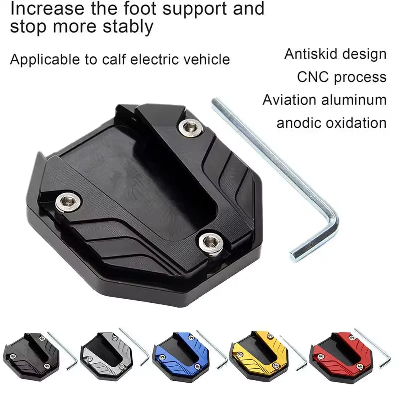Aluminum Motorcycle Kickstand Extender Foot Pad | Side Stand Kickstand Extender Pad Zpaxo
