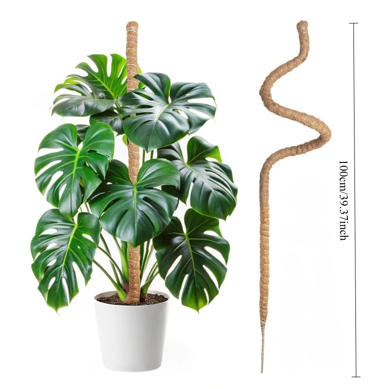 Plant Monstera Support Bendable Moss Pole for Plants Coconut Palm Fiber Monstera Handmade Coco Climbing DIY Garden Accessories Zpaxo Bendable 100CM
