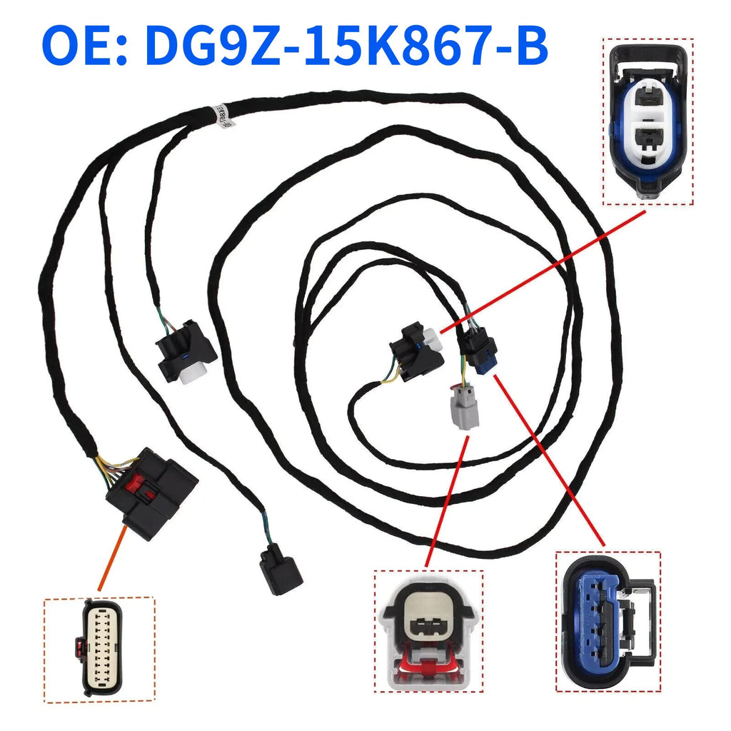 DG9Z-15K867-B Vehicle Front Bumper Grille Wire Harness Replacement