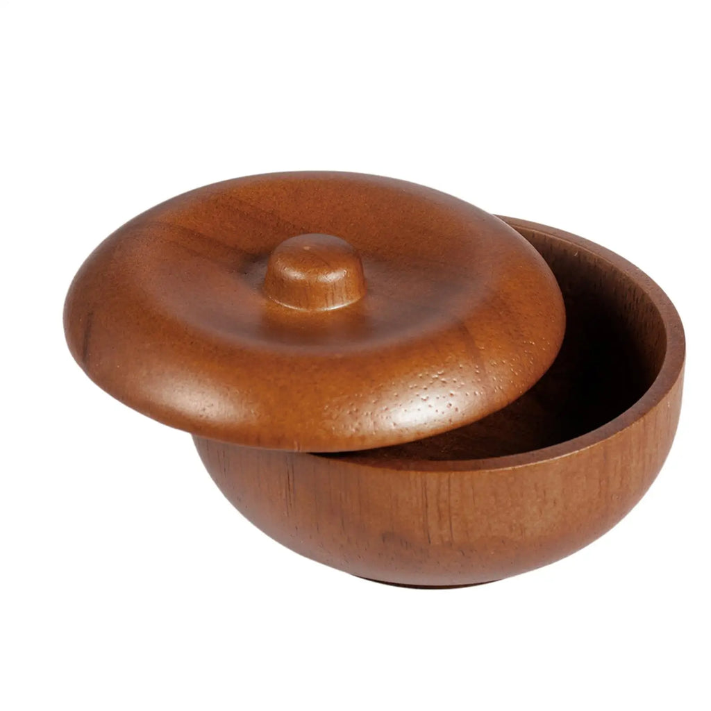 Wooden Shaving Bowl with Lid – Lather & Cream Holder Shaving Bowl Zpaxo