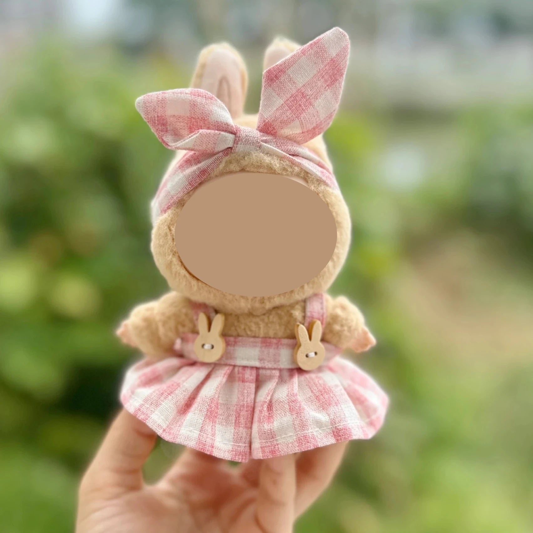 17cm Labubu & K-Pop Idol Mini Plush Doll Clothes Outfit Set Plush Doll Clothes Zpaxo
