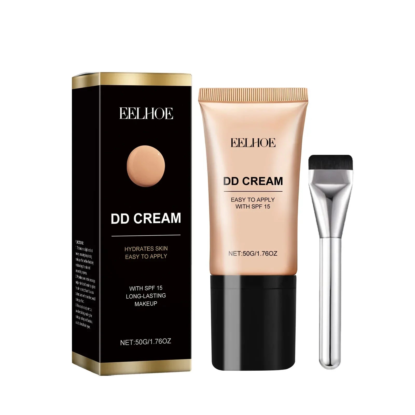 EELHOE DD Cream Foundation – Full Coverage, Oil Control, Brightening Liquid Foundation Zpaxo 1Pcs Wheat