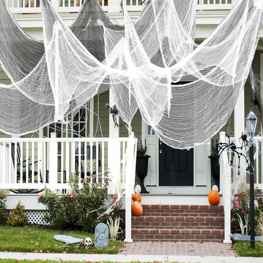 Creepy Halloween Gauze Decorative Fabric Haunted Porch Outdoor Spooky
