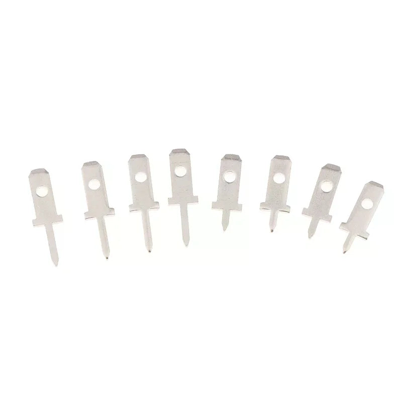 50pcs 2.8 Inserts Plug Spring Terminal PCB Solder Lug Thickness 0.8mm One Legs ,PCB Welding Sheet Zpaxo