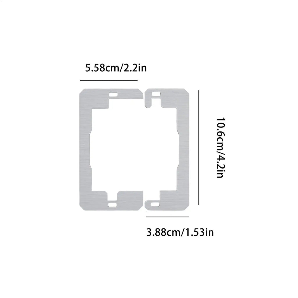 Outlet Spacers 10 Pieces Stainless Steel Repair Shims Electrical Box Spacers For Home Renovation Apartment Workplace Zpaxo