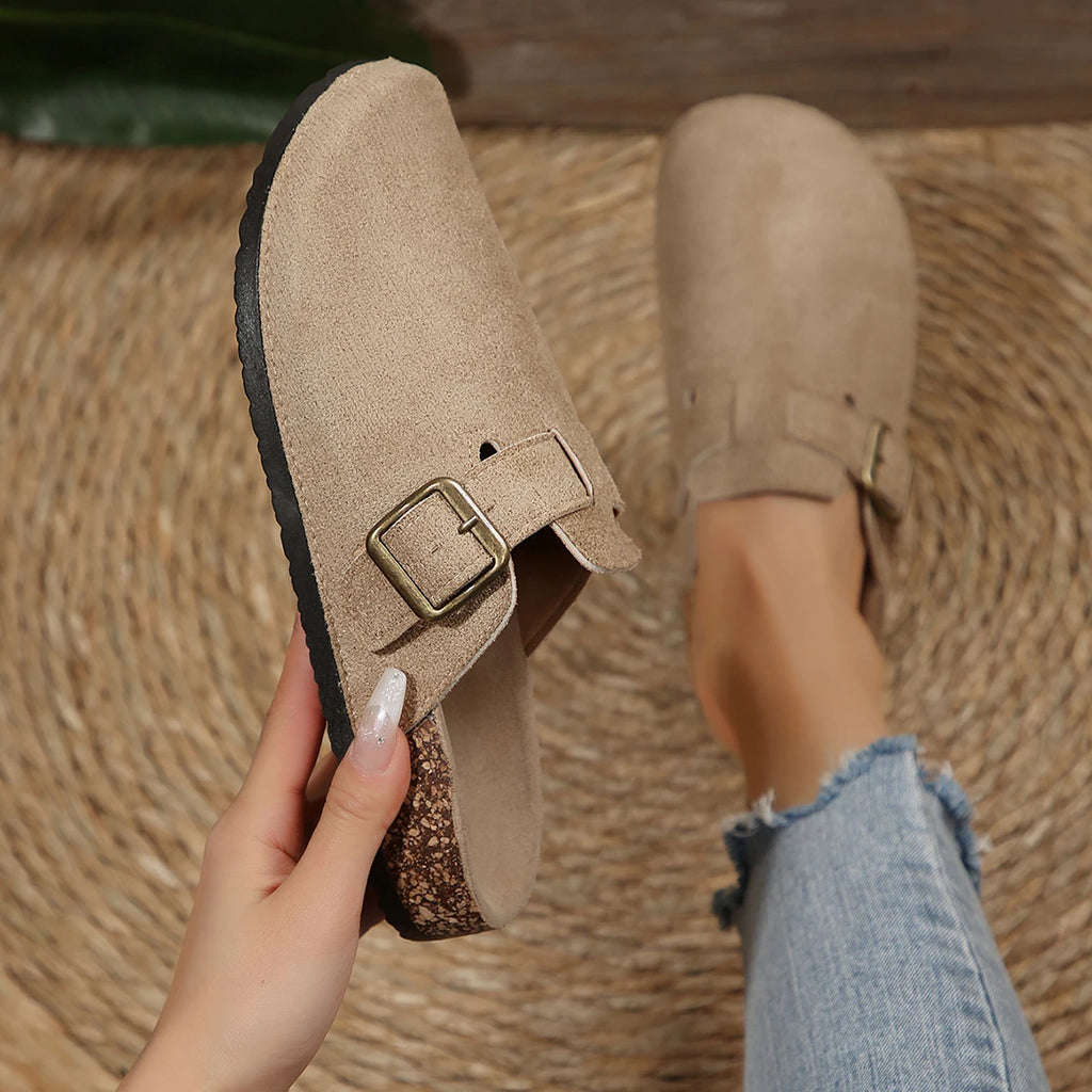 Women Slippers Outdoor Flats Sandals Summer Casual Clogs Cork Zpaxo