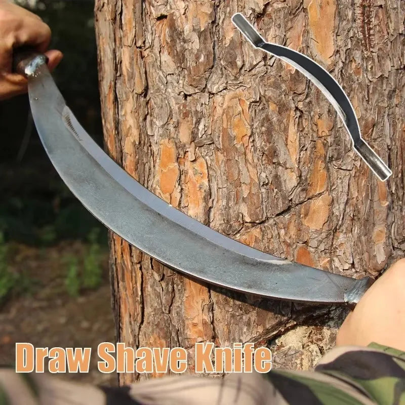 Curved Draw Shave Woodworking Tool Wood Carving Tools Knife Manganese