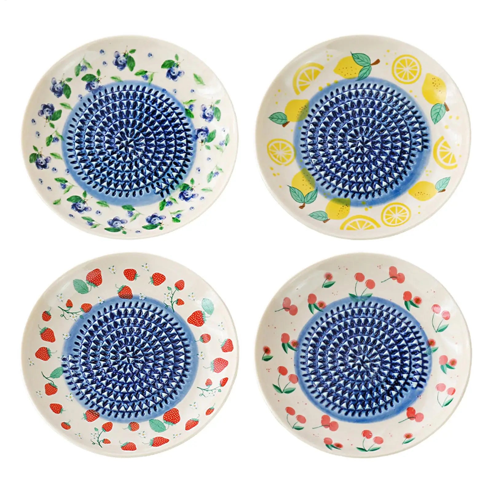 Fruit Manual Ginger Garlic Ceramic Grater Plate Grinder Dish Frutero